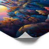 Sprookje Kasteel Fantasie Kunst Poster (Hoek)