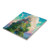 Sprookje Kasteel Fantasie Kunst Tegeltje (Zijkant)