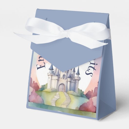 Sprookje Kasteel Party Bedankdoosjes (Voorkant Zijde)