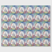 Sprookje Kasteel Party Cadeaupapier (Vlak)