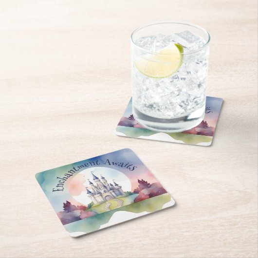 Sprookje Kasteel Party Kartonnen Onderzetters (Insitu)