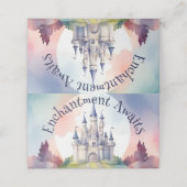 Sprookje Kasteel Party Plaatskaartje (Buitenkant ongevouwen)