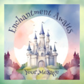 Sprookje Kasteel Party Raamsticker (Vel 3)