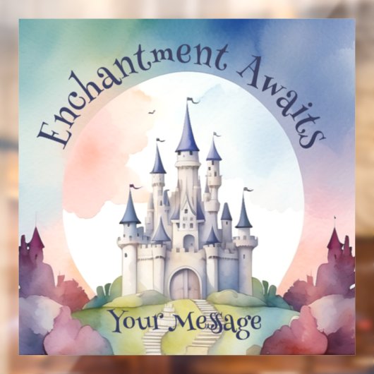 Sprookje Kasteel Party Raamsticker (Vel 2)