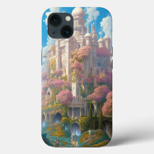 Sprookje Kasteel Roze Wit Goud Fantasy Kunst Case-Mate iPhone Case