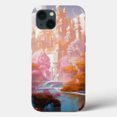 Sprookje Kasteel Roze Wit Goud Fantasy Kunst Case-Mate iPhone Case (Achterkant)