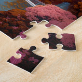 Sprookje Kasteel Roze Wit Goud Fantasy Kunst Legpuzzel (Zijkant)