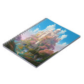 Sprookje Kasteel Roze Wit Goud Fantasy Kunst Notitieboek (Linkerzijde)