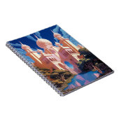 Sprookje Kasteel Roze Wit Goud Fantasy Kunst Notitieboek (Rechterzijde)