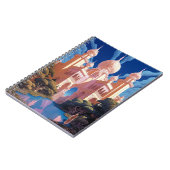 Sprookje Kasteel Roze Wit Goud Fantasy Kunst Notitieboek (Linkerzijde)