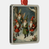  Sprookje Kerst Gnomen in het Bos Metalen Ornament (Rechts)
