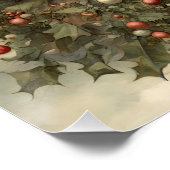 Sprookje Kerstmis Gnomen in het bos Perfect Poster (Hoek)