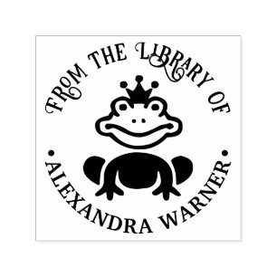 Sprookje Kikker Prins “uit de bibliotheek van” Boe Zelfinktende Stempel