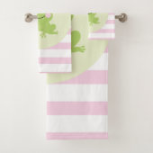 Sprookje Kikkerprins Roze Strepen Bad Handdoek (Insitu)