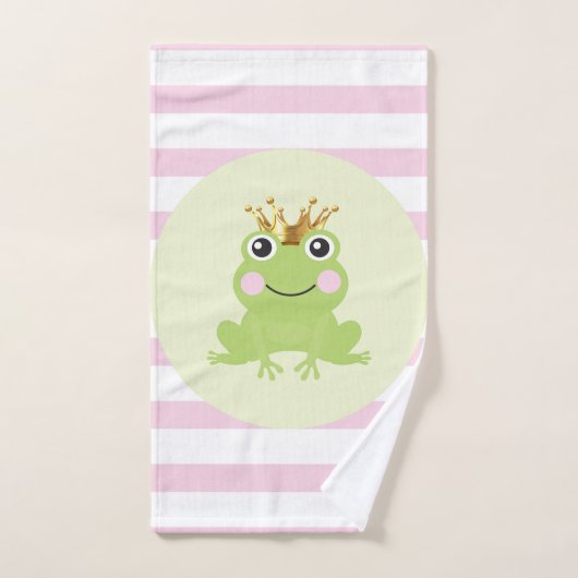 Sprookje Kikkerprins Roze Strepen Bad Handdoek (Handdoek)