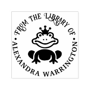 Sprookje Kikkerprins “uit de bibliotheek van” Boek Zelfinktende Stempel