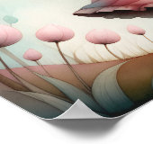 Sprookje konijn meisje print Schattige Kinder Post (Hoek)