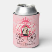 Sprookje Koninklijke Prinses Carriage Meisje Verja Blikjeskoeler (Blikje Voorkant)