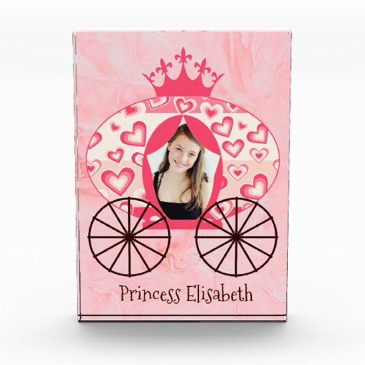 Sprookje Koninklijke Prinses Carriage Meisje Verja Fotoblokken (Voorkant)