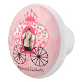 Sprookje Koninklijke Prinses Carriage Meisje Verja Keramische Knop (Rechts)