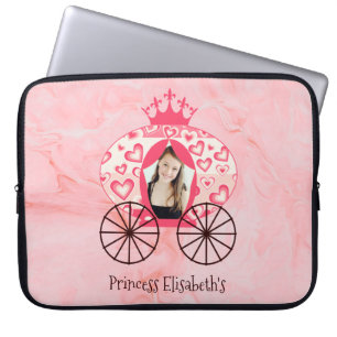 Sprookje Koninklijke Prinses Carriage Meisje Verja Laptop Sleeve