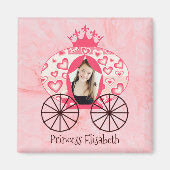 Sprookje Koninklijke Prinses Carriage Meisje Verja Magneet (Voorkant)