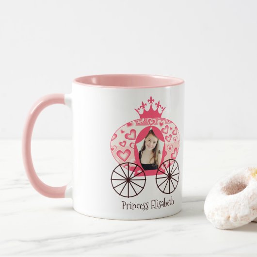 Sprookje Koninklijke Prinses Carriage Meisje Verja Mok (Met donut)