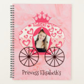 Sprookje Koninklijke Prinses Carriage Meisje Verja Planner (Voorkant)