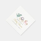 Sprookje Leuke Dragon Baby shower servetten (Hoek)