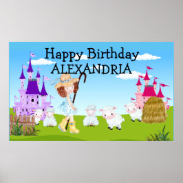 Sprookje Little Bo Peep Sheep Poster