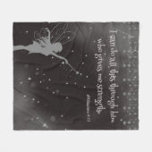 Sprookje Maan Positief bericht Fleece Deken (Voorkant (Horizontaal))