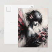 Sprookje met bloemen briefkaart (Voorkant / Achterkant)