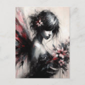 Sprookje met bloemen briefkaart (Voorkant)