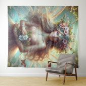 Sprookje met bloemen wandkleed (In Situ (horizontaal))