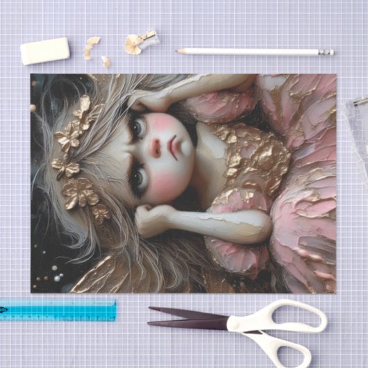 Sprookje met een houding Decopage Tissuepapier (Craft)