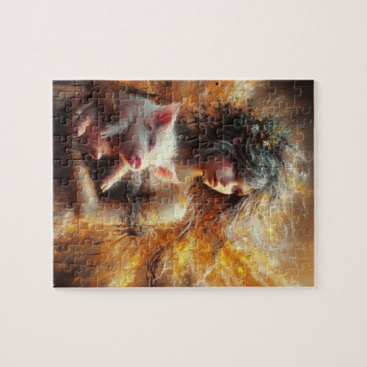 Sprookje met een jong varken legpuzzel (Horizontaal)