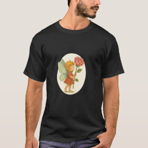 Sprookje met een Mooie Roze Roos Natuur Liefhebber T-shirt