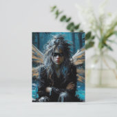 Sprookje met geïrriteerde blik briefkaart (Staand voorkant)