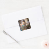 Sprookje met lantaarn vierkante sticker (Envelop)