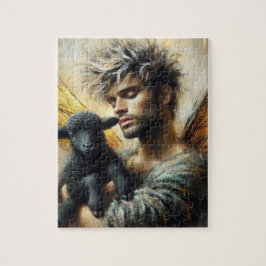 Sprookje met zwart lam legpuzzel