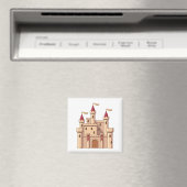 Sprookje Middeleeuwse Koninklijke Prinses Kasteel Magneet (Insitu (Vaatwasser))