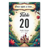 Sprookje Once Upon A Time Castle Woodland Wedding Kaart (Voorkant)