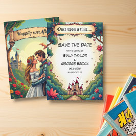 Sprookje Once Upon A Time Castle Woodland Wedding Save The Date