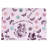 Sprookje Once Upon a Time met vlinders Groot Cadeauzakje (Achterkant)