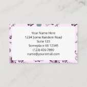 Sprookje Once Upon a Time met vlinders Visitekaartje (Achterkant)