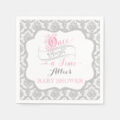 Sprookje Once Upon a Time Prinses Damask Servetten (Voorkant)