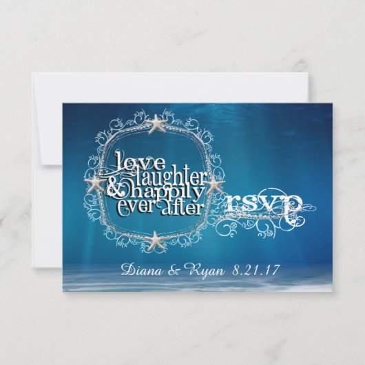 Sprookje Onder de Zee RSVP Kaartje (Voorkant)