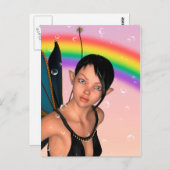 Sprookje onder Regenboog Briefkaart (Voorkant / Achterkant)