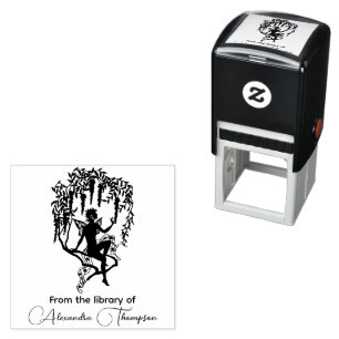 Sprookje op Bloemenfiliaal Bibliotheek Boeknaam Zelfinktende Stempel