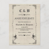 sprookje op de bruiloft aankondigingskaart (Voorkant)